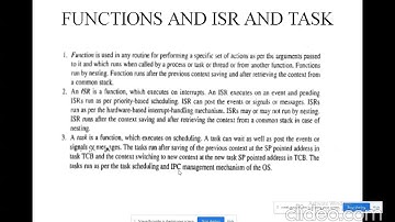 Embedded System Design/Functions and ISR/ Sudha /MAMSE