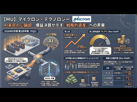 【MU】米マイクロン・テクノロジー、AI需要が追い風の爆益決算を徹底解剖