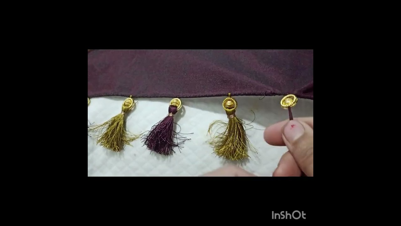 Round Beaded Saree Tassels