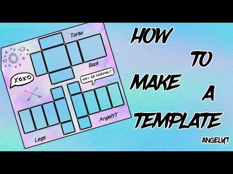 How To Make A Custom Clothing Template For Roblox Angelyt Youtube