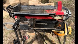 Harbor freight central machinery electric log splitter long term review mods and use