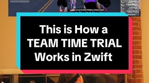 How Team Time Time Trials Work in Zwift