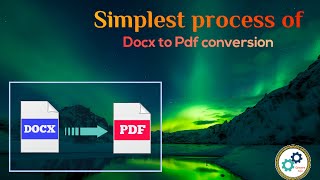 Simplest process of docx to pdf conversion #Convert_Info