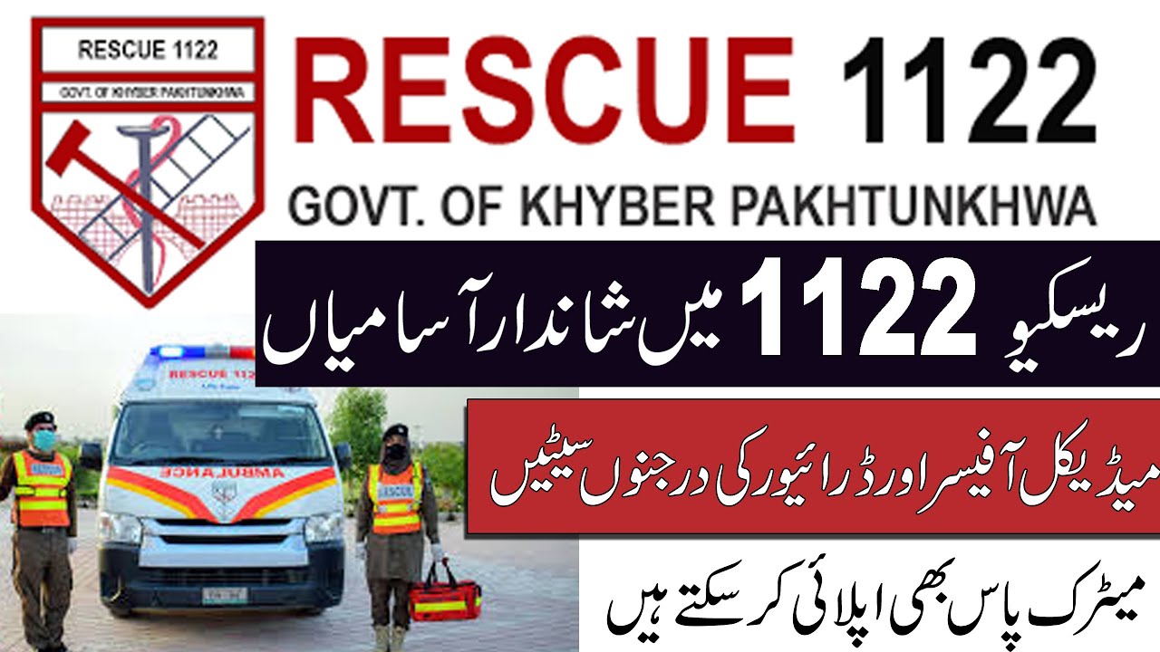 Emergency Services Department !Rescue 1122 Jobs 20245 Pakistan 