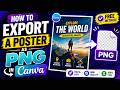 How to Export a Poster as PNG in Canva