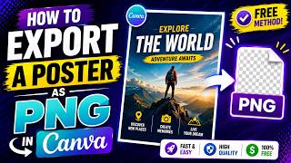 How to Export a Poster as PNG in Canva