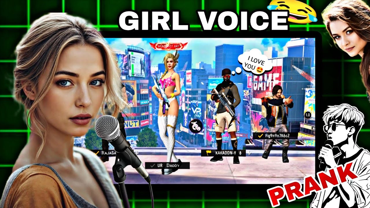 girl voice prank 🤣 in free fire funny videos 2026