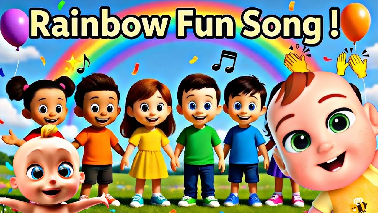 Colors Come ALIVE! 🌈 Dancing Rainbow Friends | 3D Cartoon Song for Kids ...
