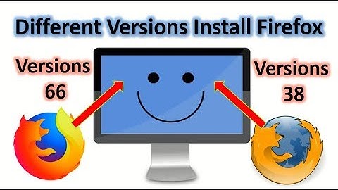 How to install Two different versions of firefox in the same computer