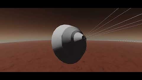 Perseverance rover touchdown onto cylero