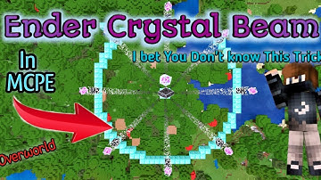 How to Create End Crystal Beam In MCPE (No Mod,ADD-ON) Working in all Version || Itz RaCool