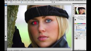 YT - Photoshop Tutorial : Changing Hair & Eye Color in Photoshop screenshot 3