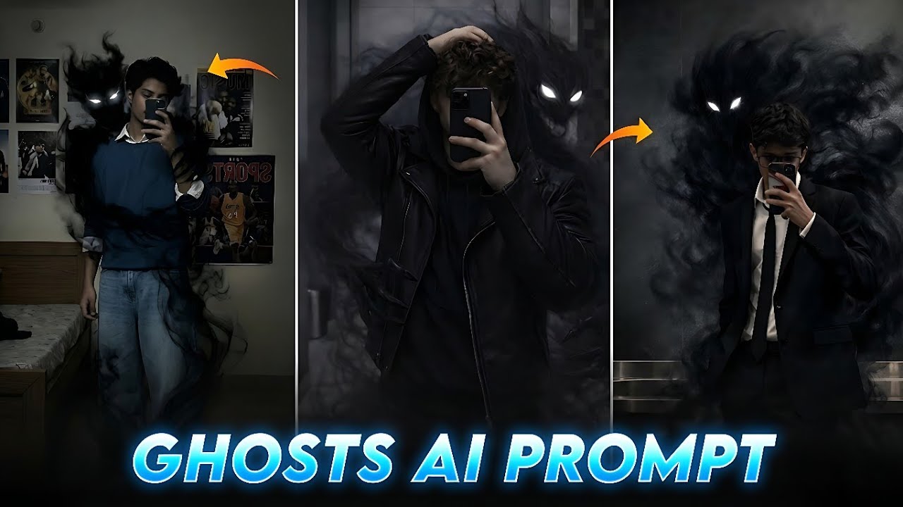 Trending Ghost Ai Photo Prompt | Dark Cinematic Ghost Photo Editing Prompt 