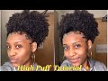High Puff With Edges Tutorial 😍 || Type 4 Hair || Quick &amp; Easy