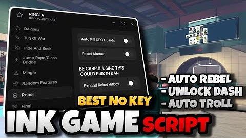 🔥[BEST NO KEY] Ink Game Script Roblox 2025 Ringta Scripts • Auto Rebel, Auto Win, Free Dash