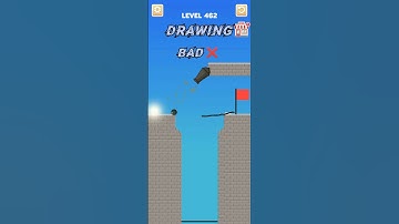 draw bridge puzzle game play level 462🚘 #gaming #drawing #Shorts