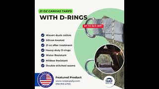 21 Oz Canvas Tarps With D Rings