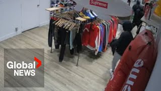 Video shows brazen daylight robbery at Mississauga clothing store