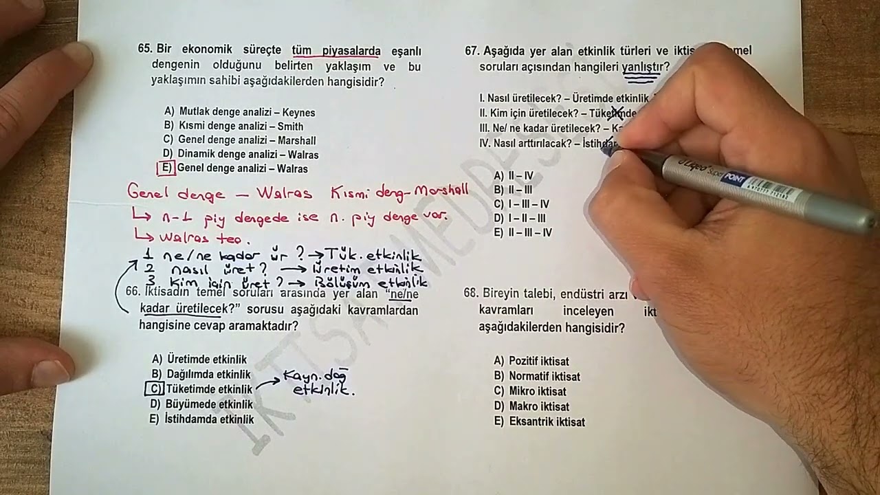 MİKRO İKTİSAT TEMEL KAVRAMLAR SORU ÇÖZÜMÜ - 17