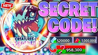 ⚠️JANUARY UPDATE!💥[NEW CODES]⚠️ CREATURES OF SONARIA CODES 2026 - ROBLOX CREATURES OF SONARIA CODES