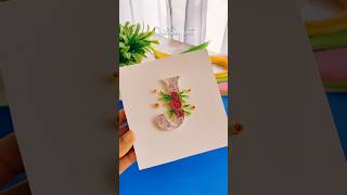 quilling art comment ur favourite letter #diy #craft #shorts #shortsfeed #shortvideo #chillwithcraft