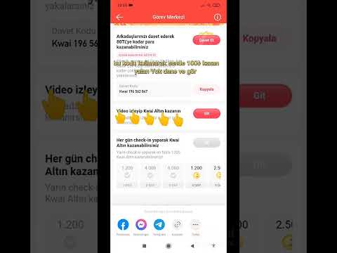kwai'de para nasıl kazanılır kodu kullanarak sende gel sende para kazan