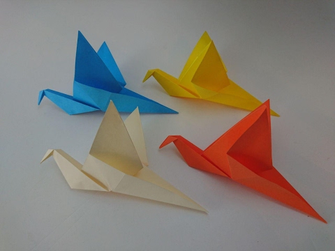 Como Hacer Un Pájaro De Papel Que Aletea Origami Fácil Tradicional