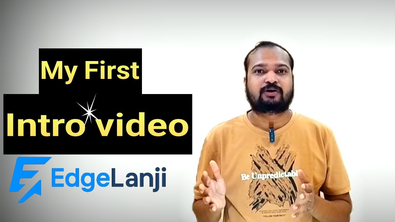 Welcome to EdgeLanji 🔥 | My First Tech YouTube Channel Intro | Hindi Tech Channel