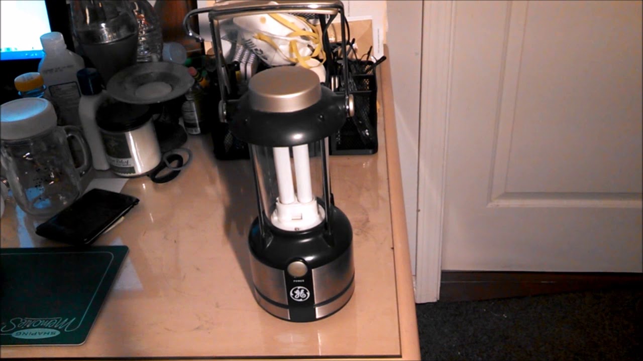 Vintage GE Steel Beam fluorescent lantern YouTube