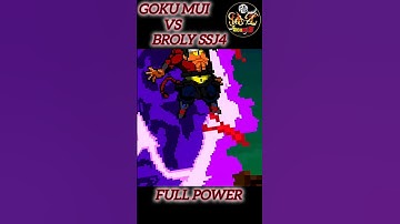 Goku mui vs broly ssj4 Full power #goku #dragonballsuper