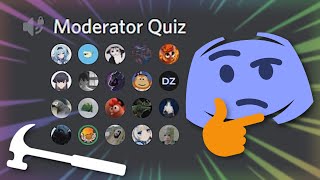 Quizzing my Moderators for 1 YEAR of Discord Nitro