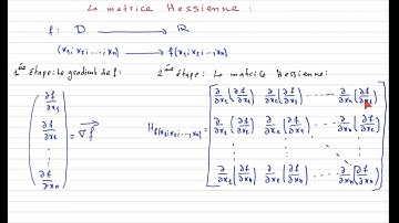La matrice Hessienne et le gradient d