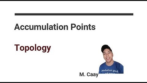 Accumulation Points (Topology)