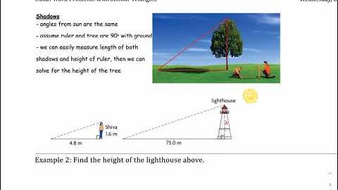 U2L2 - Similar Triangle Word Problem Example 2