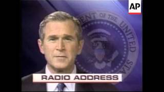 US president's weekly radio address
