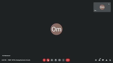 Analog Electronic Circuits EE74 - Week 12 Live Session