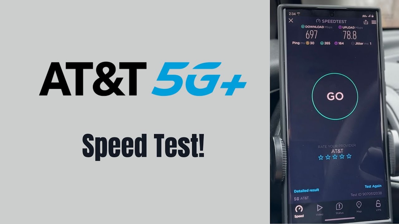 AT&T 5G+ Speed Test! CBand + DoD n77 Carrier Aggregation - YouTube
