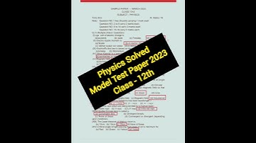 #class12 Physics Solved Model Test Paper #2023 #pseb #final #exam #psebboard #solved #physics #exam