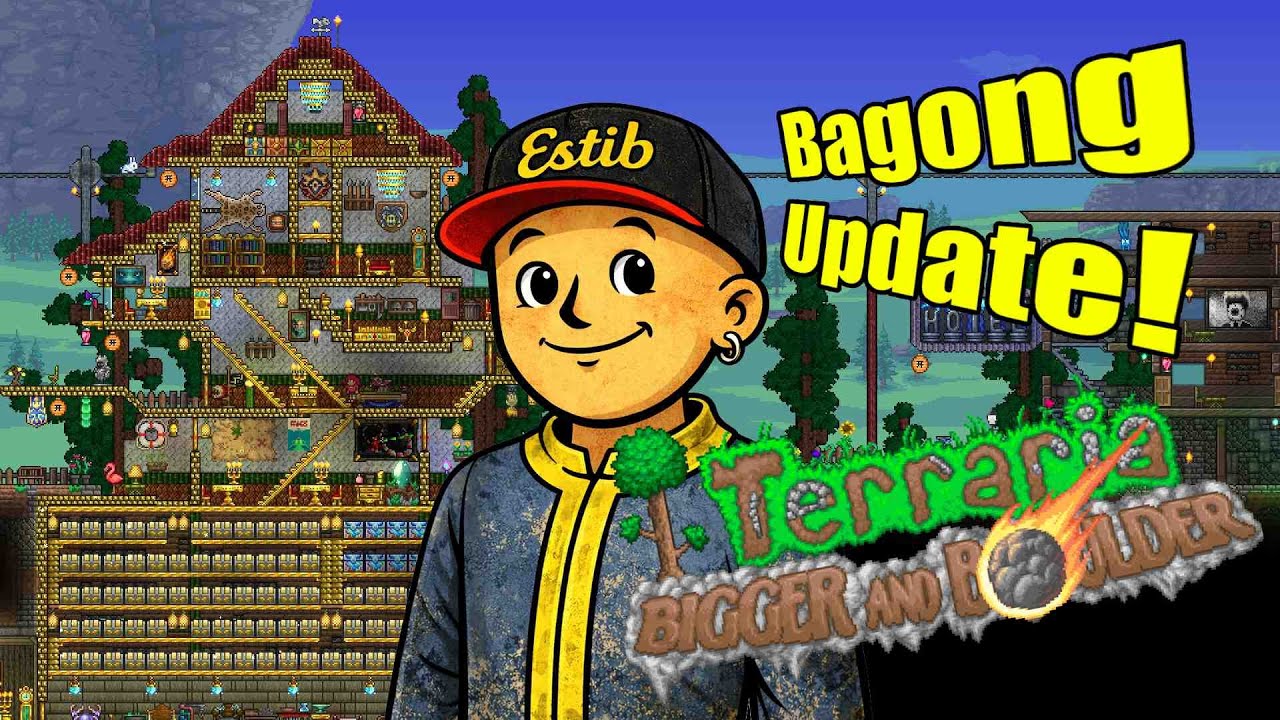 Terraria NEW UPDATE – Bigger & Boulder Update First Look | Estib Playz