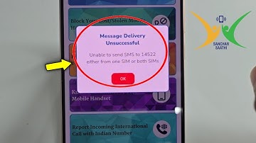 Fix Sanchar Sathi | Message Delivery Unsuccessful | Unable to send SMS to 14522 either from one SIM