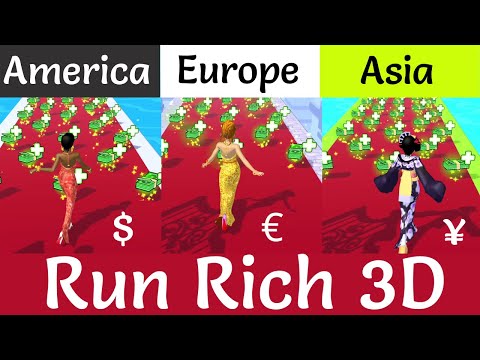 Run Rich 3D All Levels Gameplay kids game Run Rich Game #Shorts