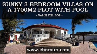 Property for sale in Valle Del Sol, Murcia - 3 Bed Villa on Large Plot - VDS18 - Chersun Properties