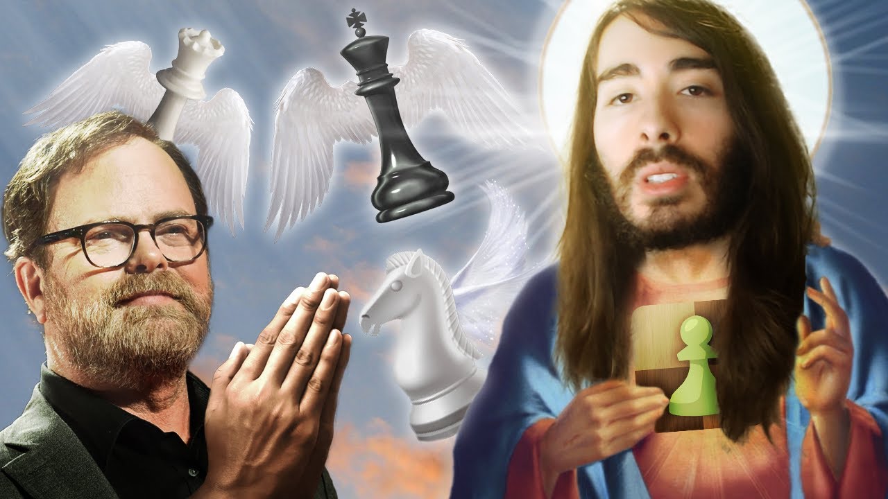 Rainn Wilson Prays For Blunders vs Chess Jesus