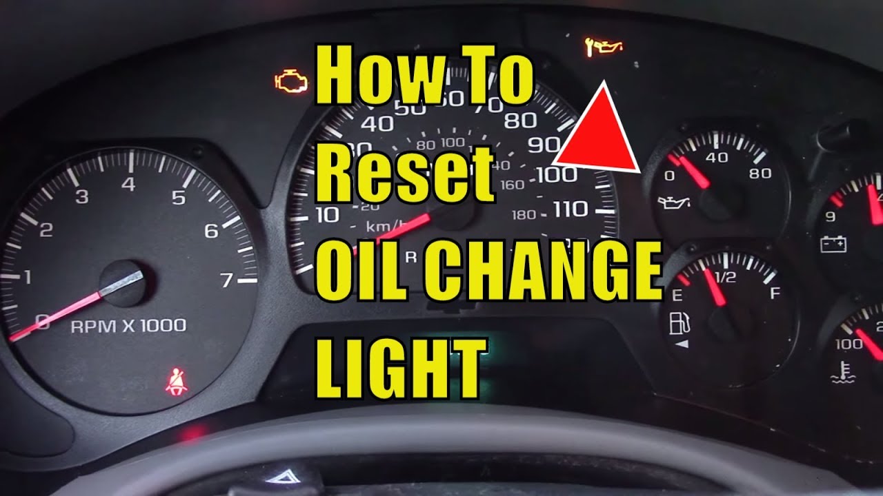 Stupid Chevy Trailblazer Oil Change Light Easy To Reset Youtube