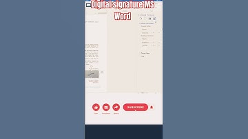 Digital signature MS Word #short#shorts#shortvideo#shortsfeed#shortsfeed#shortstories#shortsyoutube