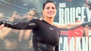 Gina Carano OPEN WORKOUT vs Ronda Rousey — STUNS Crowd at Venice Beach