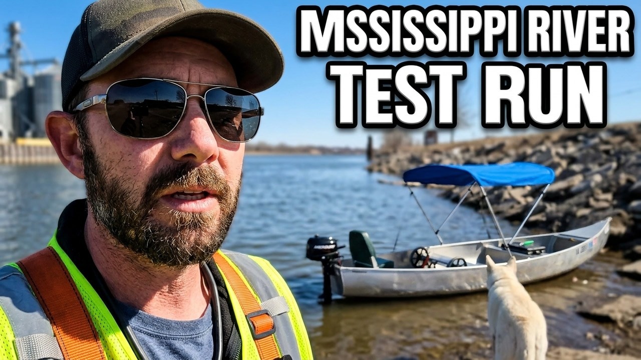 Preparing for a 500-Mile Mississippi River Canoe Trip | First Test Run on the River
