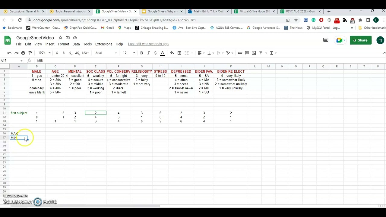 Google Sheets YouTube