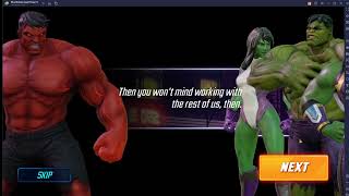 Marvel Strike Force - Scourge event "War" (Red Hulk) Difficulty 7 + Unlock
