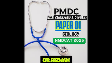 PMC Paid Practice Test 01 Solved | Biology Portion | Full Explanation | NMDCAT Biology